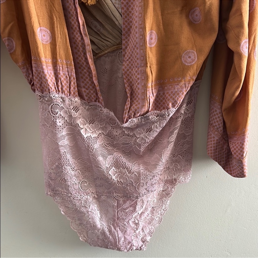 Free People Rust and Lavender Bodysuit - Picture 9 of 10